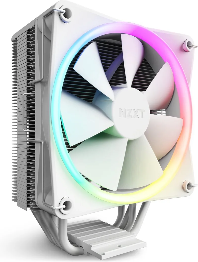T120 RGB CPU Cooler - White - Koeler voor processor - 120 mm - PWM - 1700, 115x, 1200, AM5, AM4 van NZXT, Zwart – cover