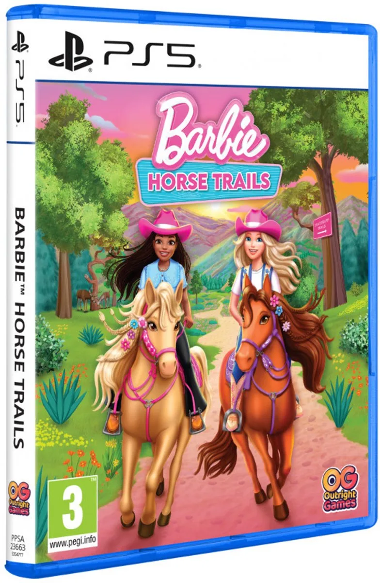 Barbie Horse Trails de Outright Games, PS5 – jaquette