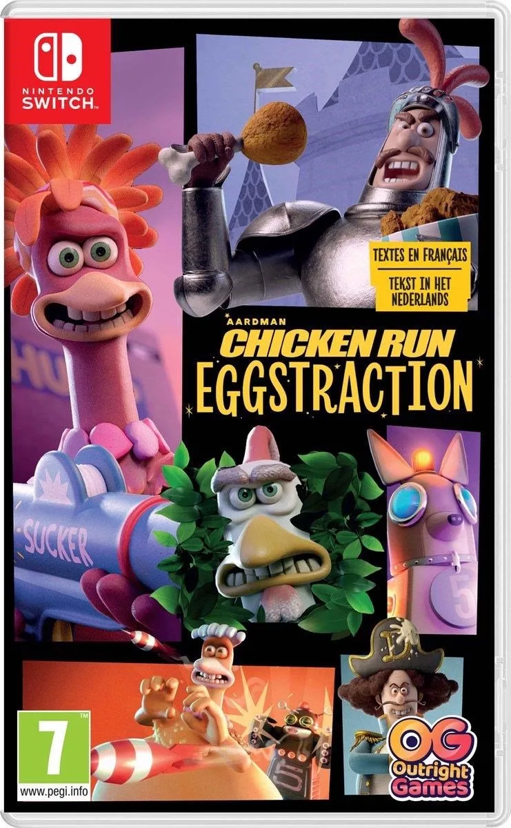Chicken Run: Eggstraction van Outright Games, Nintendo Switch – cover
