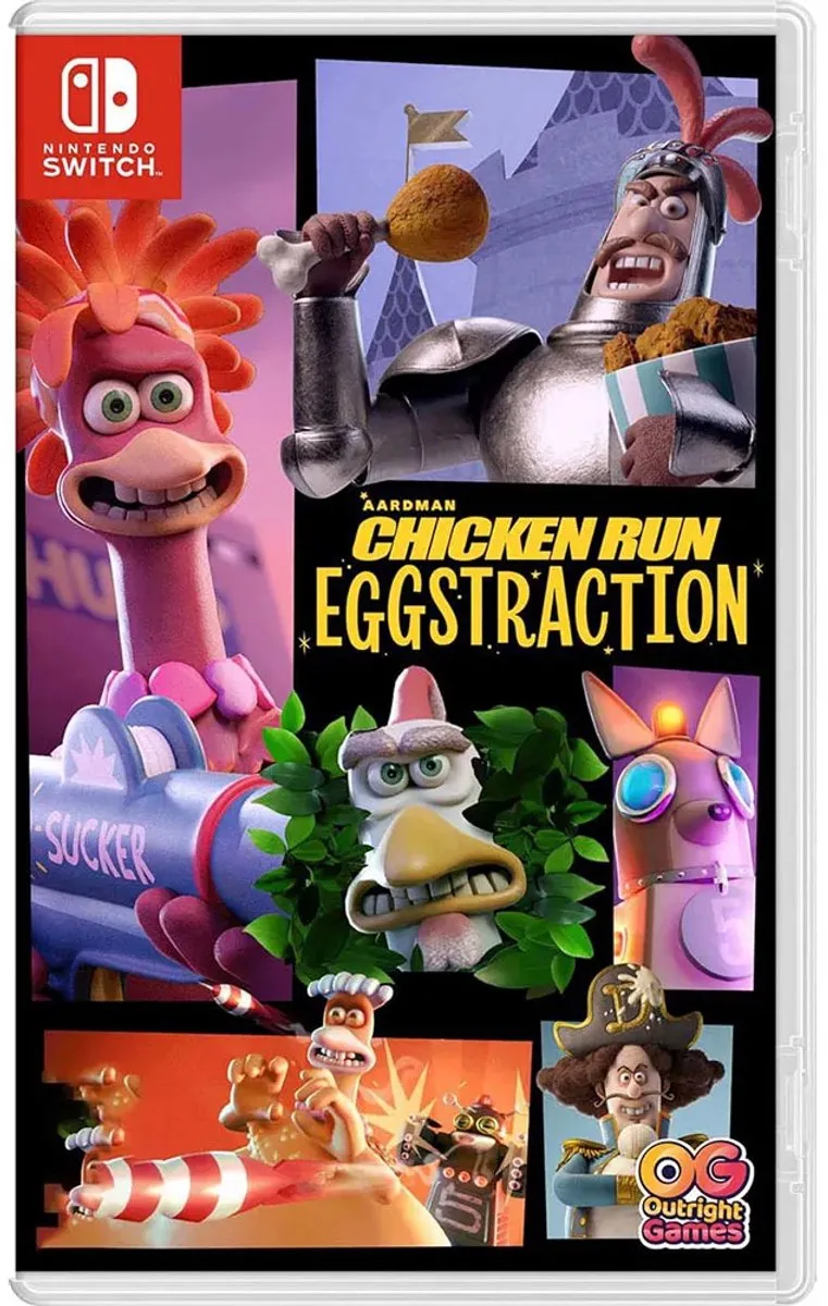 Chicken Run: Eggstraction de Outright Games, Nintendo Switch – jaquette