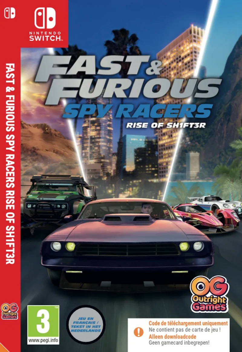 Fast & Furious: Spy Racers van Outright Games, Nintendo Switch – cover