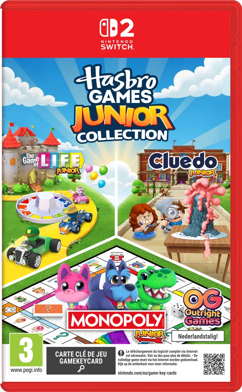 Hasbro Games Junior Collection de Outright Games, Nintendo Switch 2 – jaquette