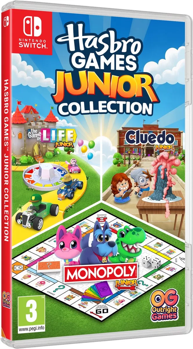 Hasbro Games Junior Collection de Outright Games, Nintendo Switch – jaquette