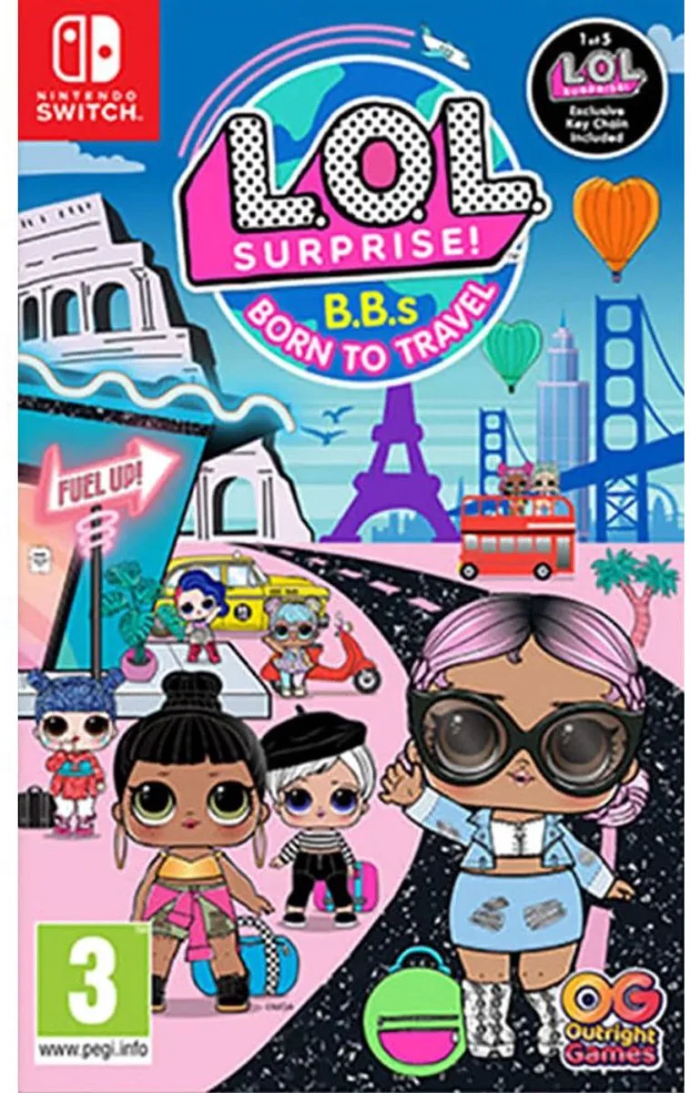 L.O.L. Surprise! B.B.s BORN TO TRAVEL, Nintendo Switch, Multiplayer modus, E (Iedereen) de Outright Games, Nintendo Switch – jaquette