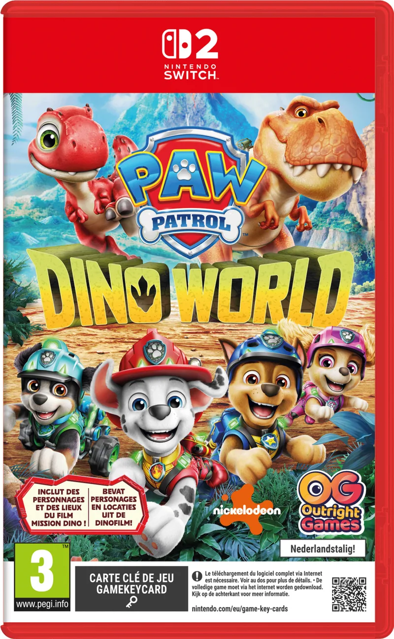 Paw Patrol: Dino World van Outright Games, Nintendo Switch 2 – cover