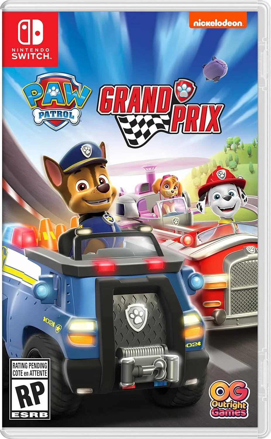 Paw Patrol Grand Prix de Outright Games, Nintendo Switch – jaquette