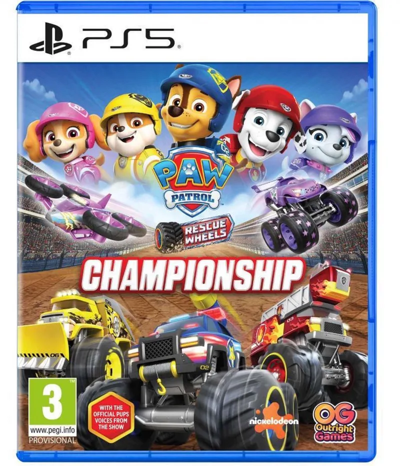 Paw Patrol: Rescue Wheels - Championship de Outright Games, PS5 – jaquette