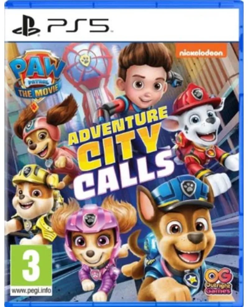 Paw Patrol The Movie: Adventure: City Calls van Outright Games, PS5 – cover