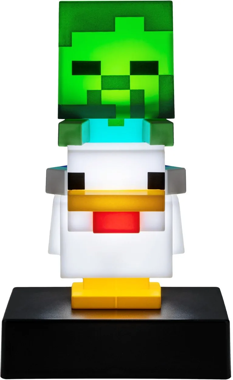 Minecraft - Chicken Jockey Icon Light de Paladone – jaquette