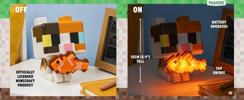 Minecraft Glo Buddies - Cat Light van Paladone – cover 2 van 5