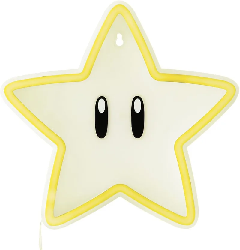 Super Mario LED Wall Neon Lamp - Super Star de Paladone – jaquette