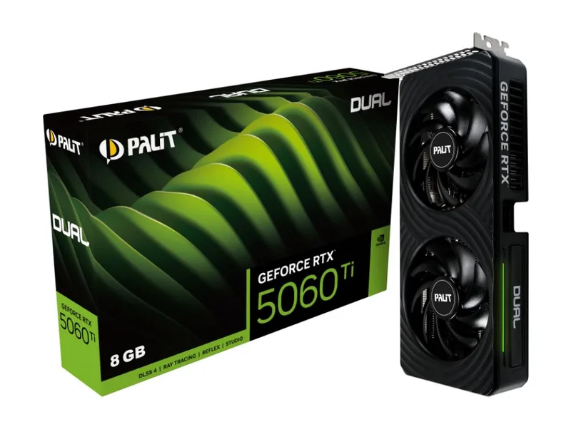 GeForce RTX 5060 Ti Dual 8GB - Videokaart van Palit – cover