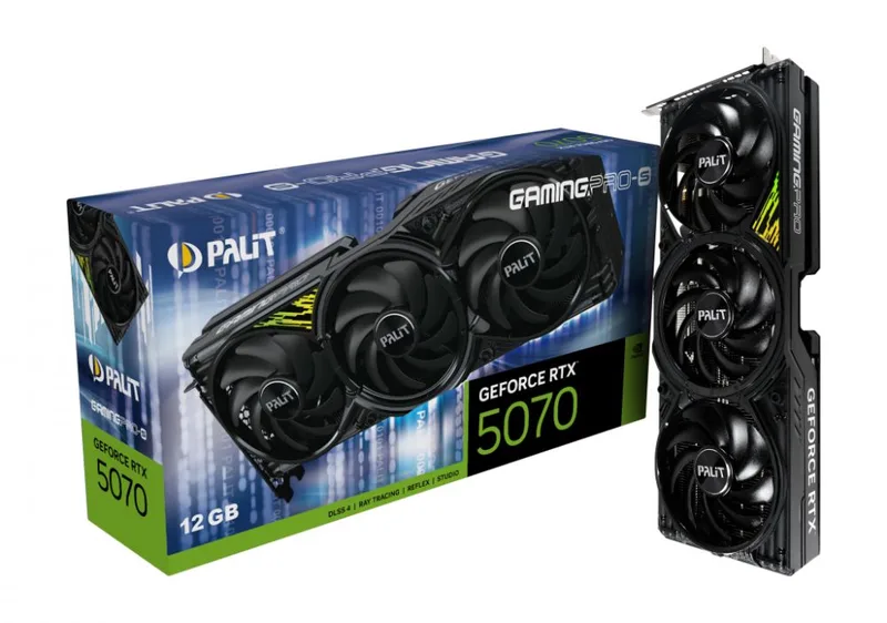 GeForce RTX 5070 Ti GamingPro-S - Videokaart by Palit – cover