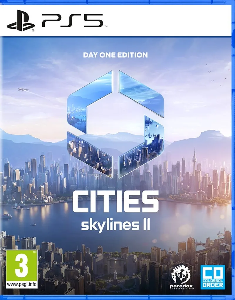 Cities Skylines 2 Day One Edition van Paradox Interactive, PS5 – cover
