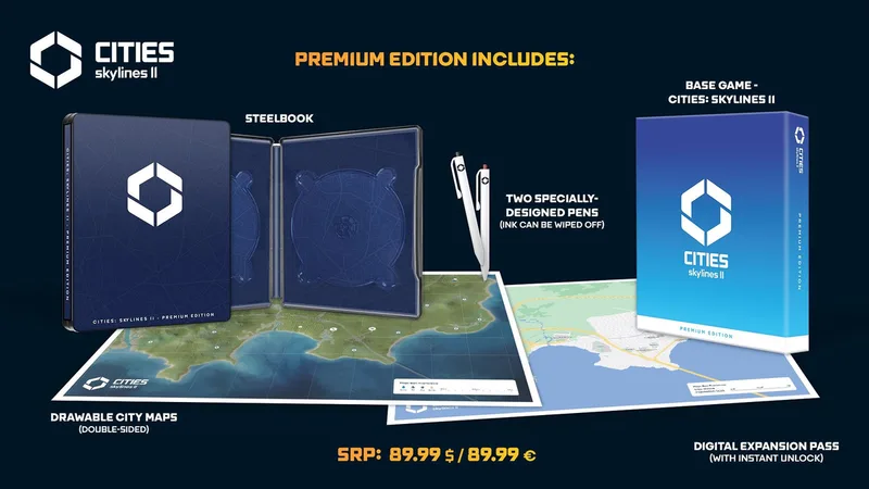 Cities Skylines 2 Premium Edition by Paradox Interactive, PS5 – cover