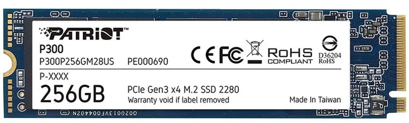 P300 - SSD - 256GB - M.2 NVMe - PCIe x4 by Patriot – cover