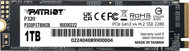 P320 - SSD - NVMe - Hoge Snelheid - 1TB
