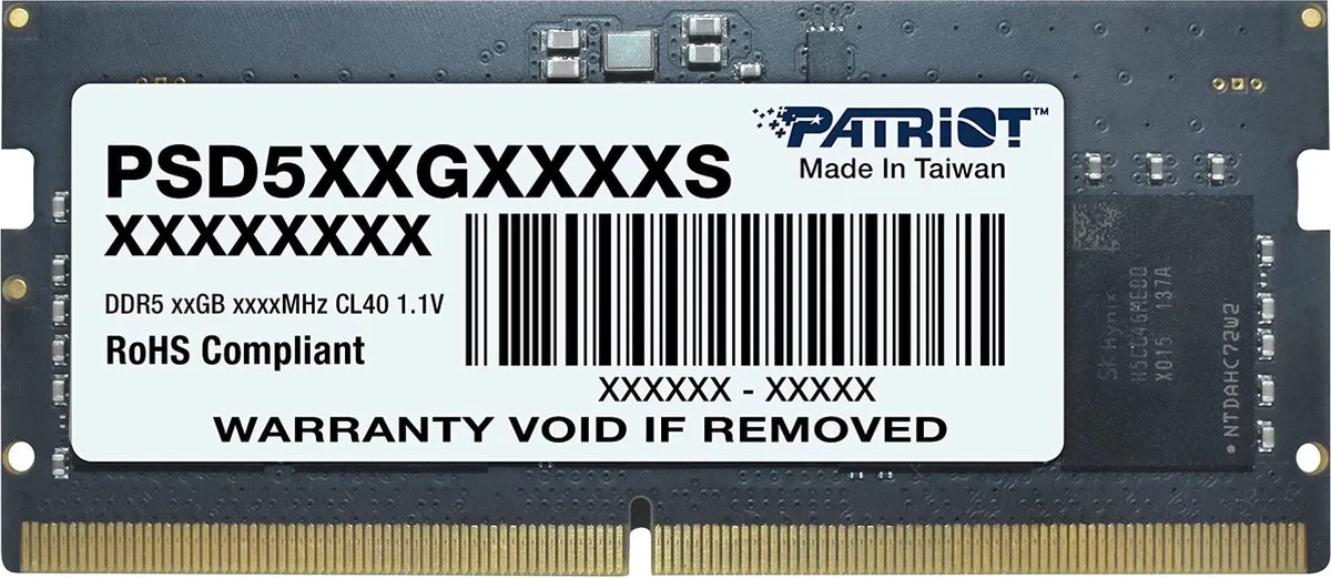 Signature PSD58G480041S geheugenmodule 8 GB 1 x 8 GB DDR5 4800 MHz by Patriot – cover