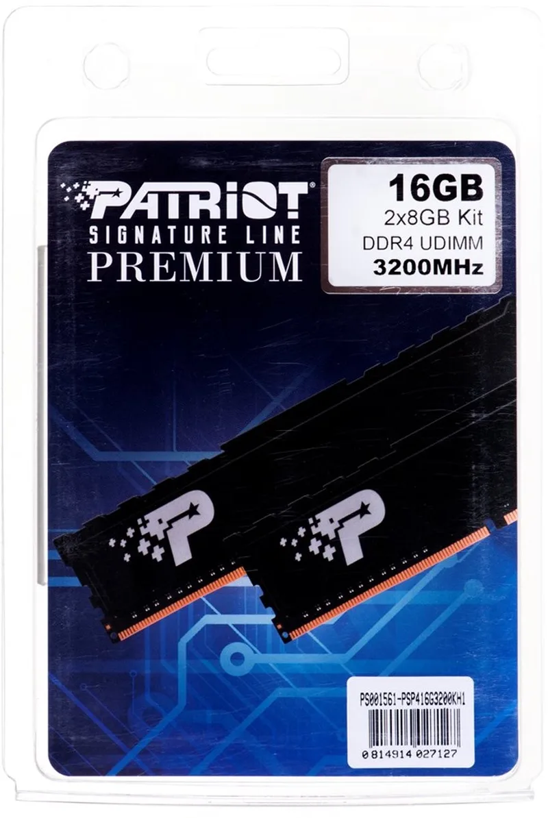 Signature Serie - RAM-geheugen - 16GB (2x8GB) - 3200MHz - Non-ECC van Patriot – cover