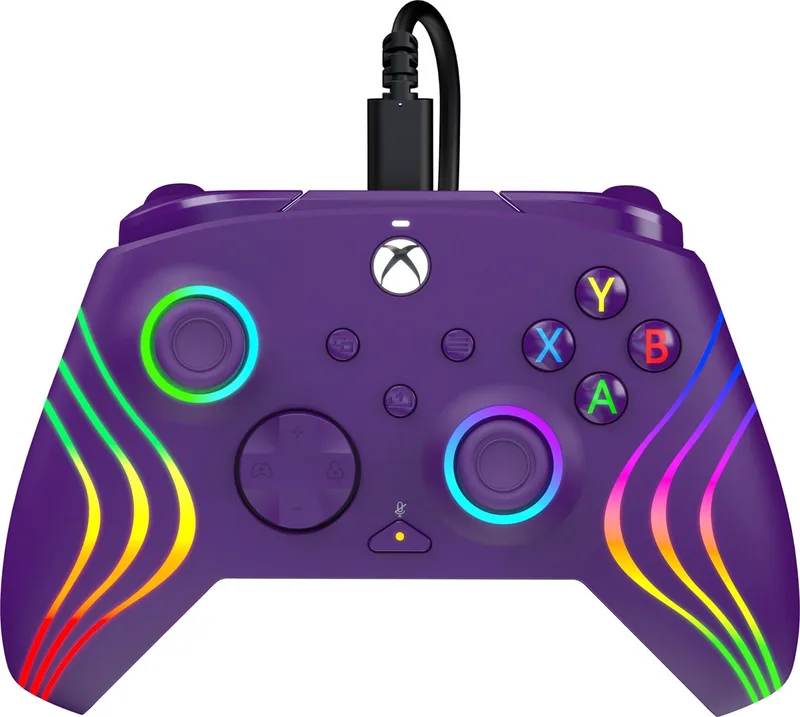Afterglow WAVE - Gaming Controller - RGB - Programeerbare Knoppen - Xbox Series X | S by PDP, Purple – cover
