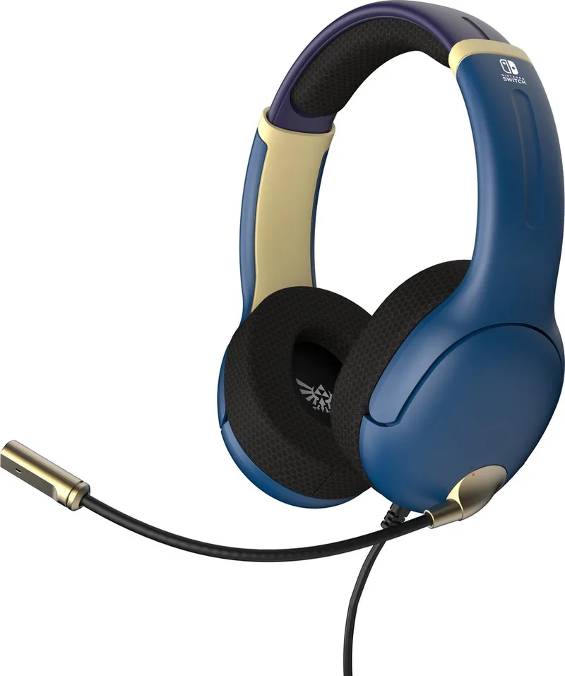 Airlite - Gaming Headset - Stereo - Geschikt voor Nintendo Switch - Zelda Hyrule Brave Blue van PDP, Blauw – cover