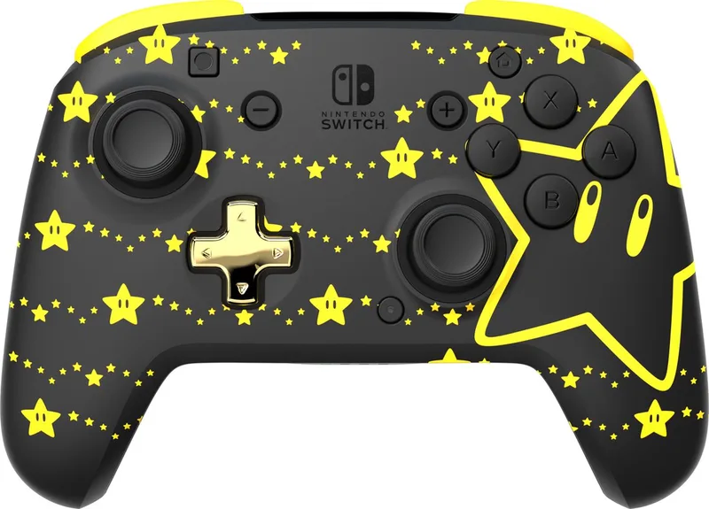 Rematch Glow - Draadloze Gaming Controller - Jack - Geschikt voor Nintendo Switch - Super Star by PDP, Super Star (Glow in the Dark) – cover
