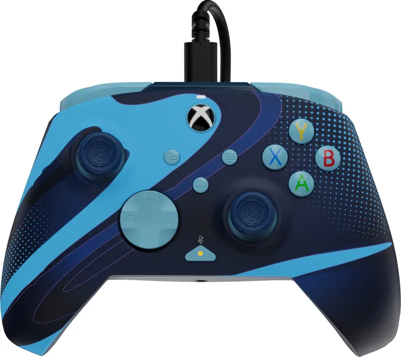 Rematch Glow - Gaming Controller - Xbox Series X | S/Xbox One - Glow in the Dark - Blue Tide by PDP, Blue – cover