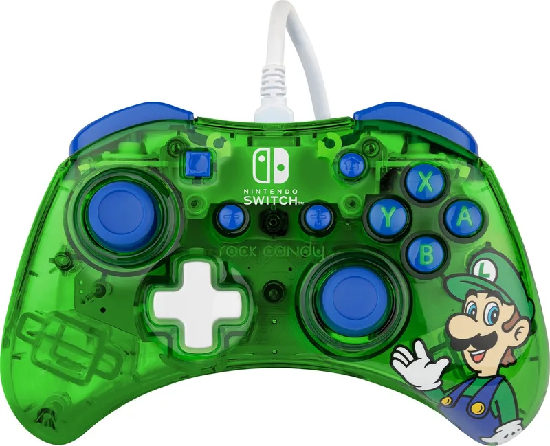Rock Candy Bedrade Controller - Luigi Lime - Nintendo Switch & Switch OLED by PDP, Luigi Groen – cover