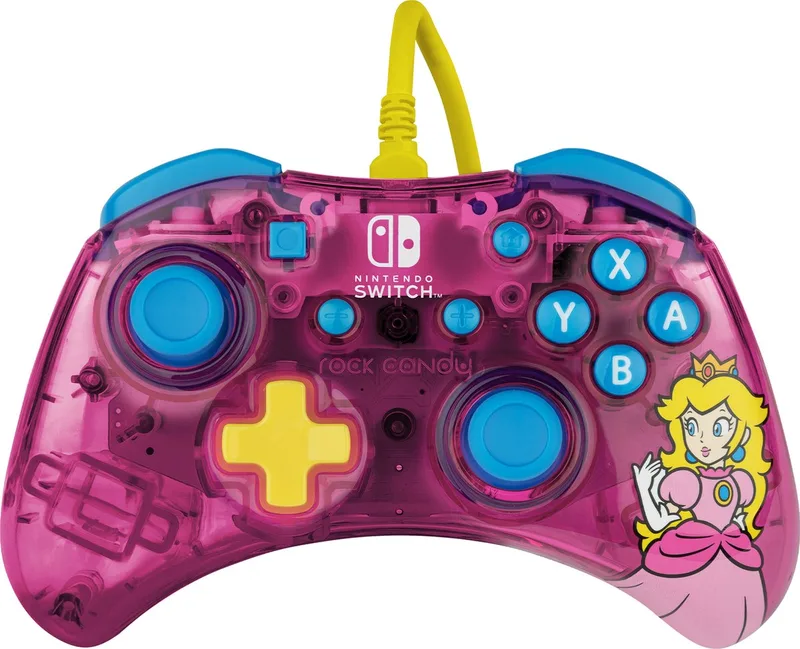 Rock Candy Bedrade Controller - Nintendo Switch & Switch OLED - Bubblegum Peach by PDP, Purple – cover