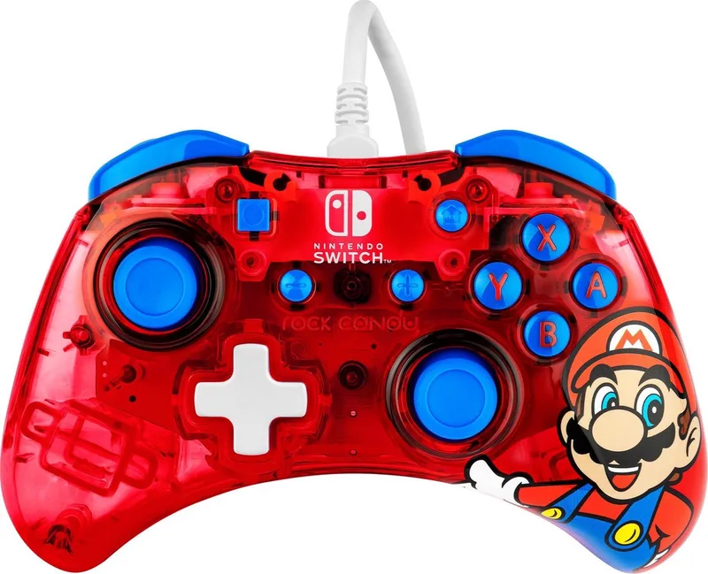 Rock Candy Nintendo Switch Controller - Mario van PDP, Blauw – cover