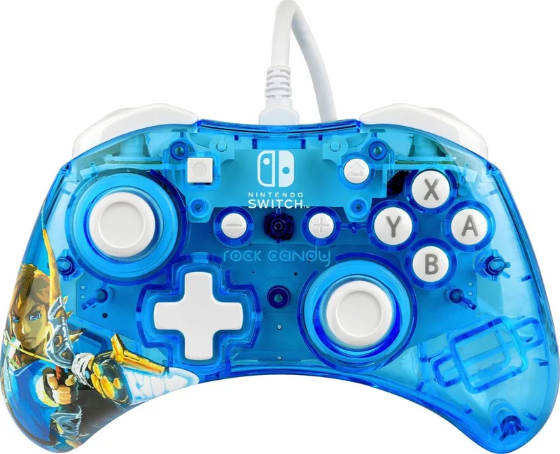 Rock Candy Wired Controller - Zelda (Nintendo Switch/Switch OLED) van PDP, Blauw – cover