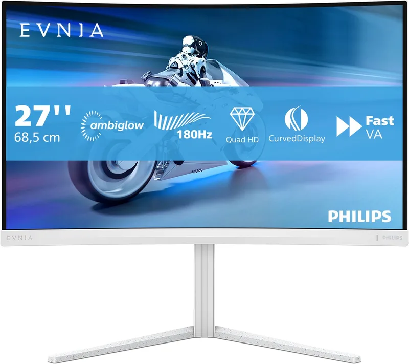 Evnia 27M2C5501 - 27 inch Curved QHD Gaming Monitor - 180Hz van Philips – cover