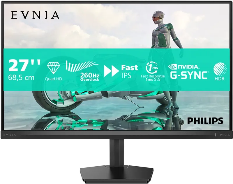 Evnia 27M2N3500PF - 27 inch QHD IPS Gaming Monitor - 260Hz OC by Philips – cover
