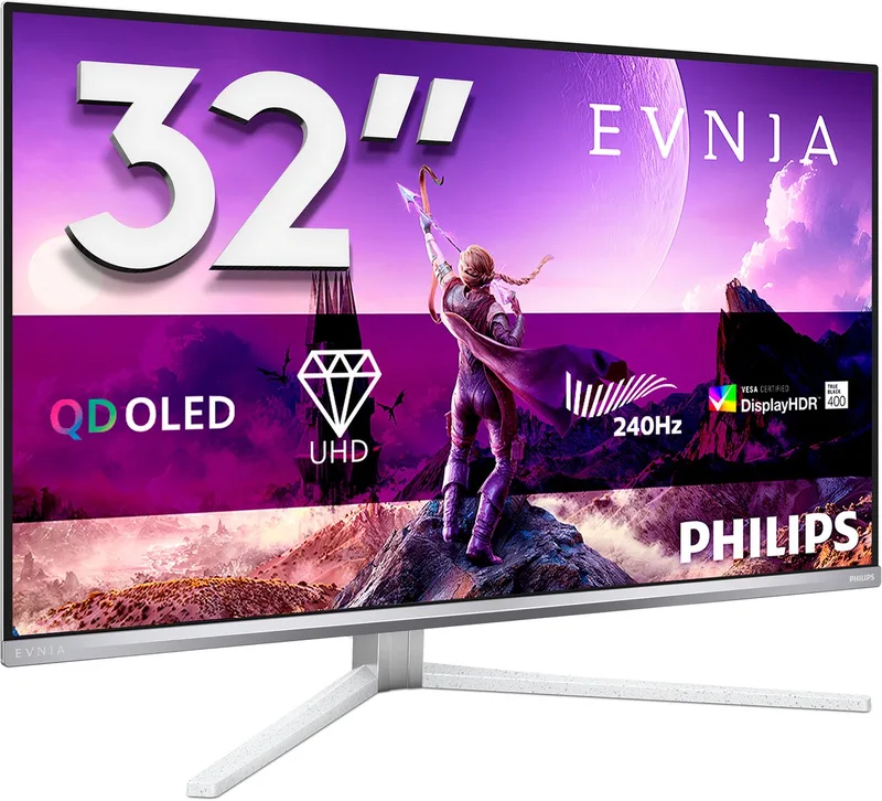 Evnia 32M2N8900 - 32 inch 4K QD-OLED Gaming Monitor - 240Hz - USB-C 65W by Philips – cover
