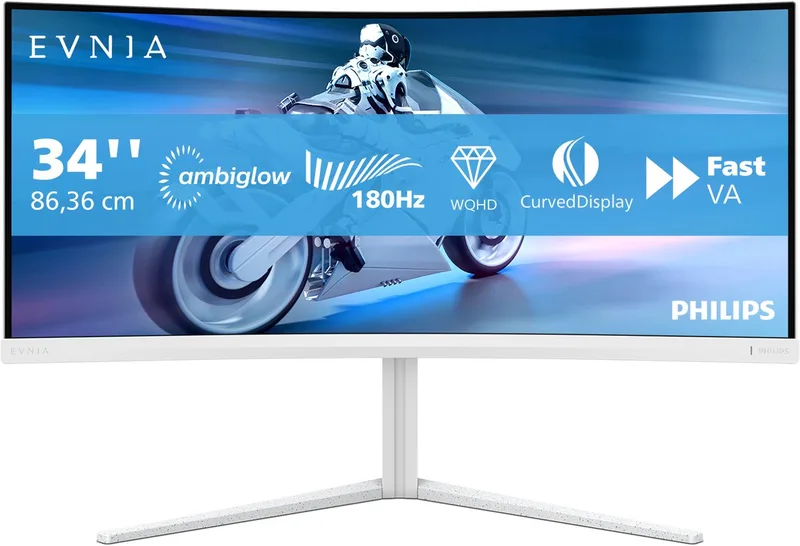Evnia 34M2C5501A - 34 inch Ultrawide Curved QHD Gaming Monitor - 180Hz van Philips – cover