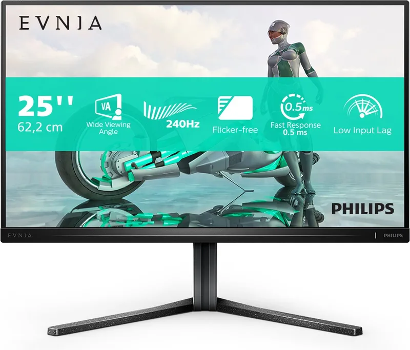 Evnia 5000 series 25M2N3200W - Full HD Gaming Monitor - Ergonomische Stand - 240hz - 25 inch by Philips – cover