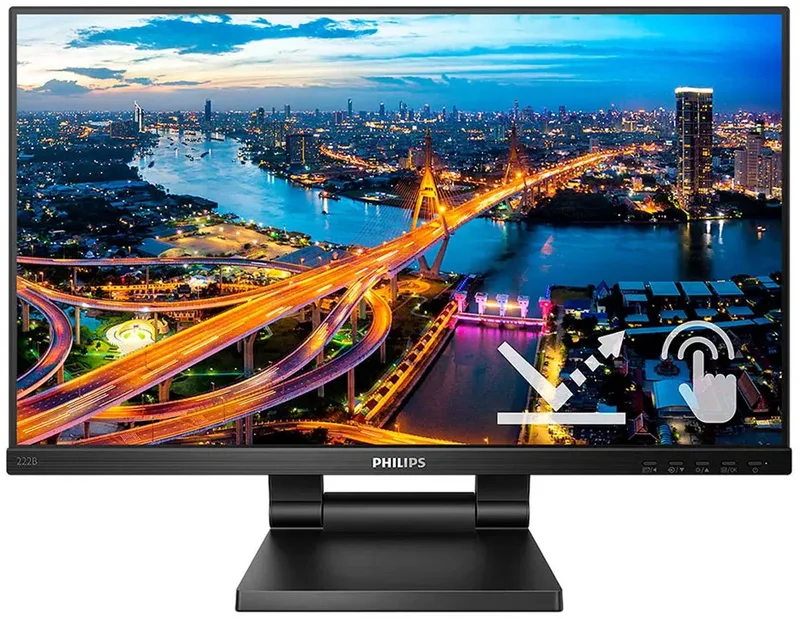 Monitor Philips 222B1TC/00 21,5" (21,5") Full HD (Full HD) by Philips, Black – cover