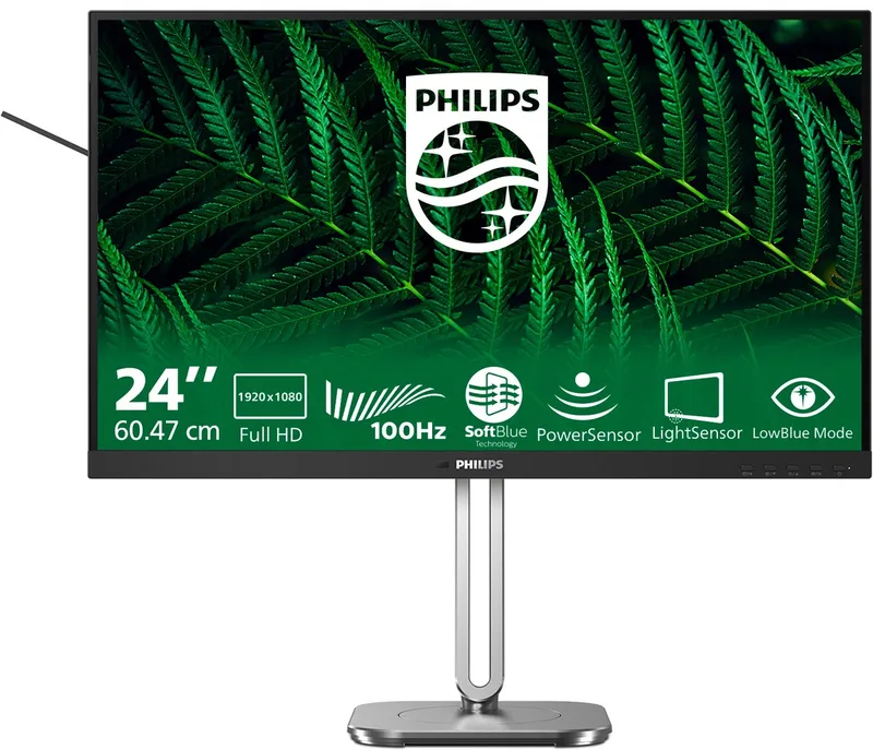 Philips 24B2G5200 - 24 inch Full HD Business Monitor - 100Hz - 5 jaar garantie de Philips – jaquette