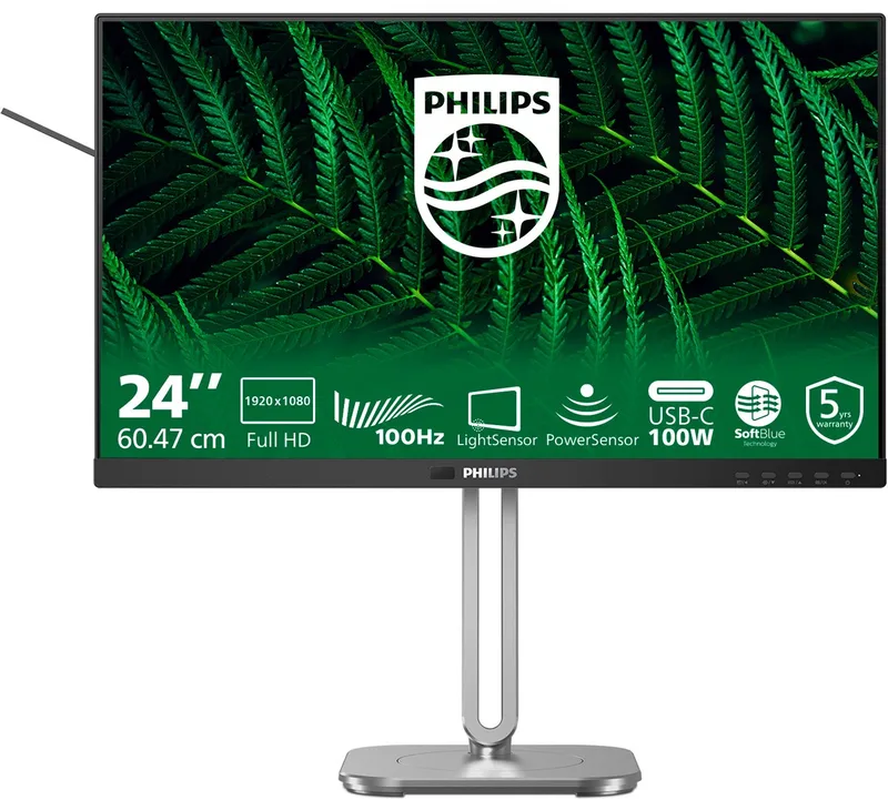 Philips 24B2G5301 - 24 inch Full HD Business Monitor - USB-C 100W - RJ45 - 100Hz - 5 jaar garantie de Philips – jaquette