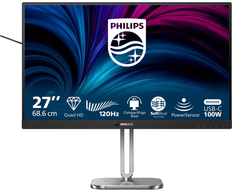 Philips 27B2U4601/00 computer monitor 68,6 cm (27) 2560 x 1440 Pixels Quad HD LCD by Philips, Grey – cover
