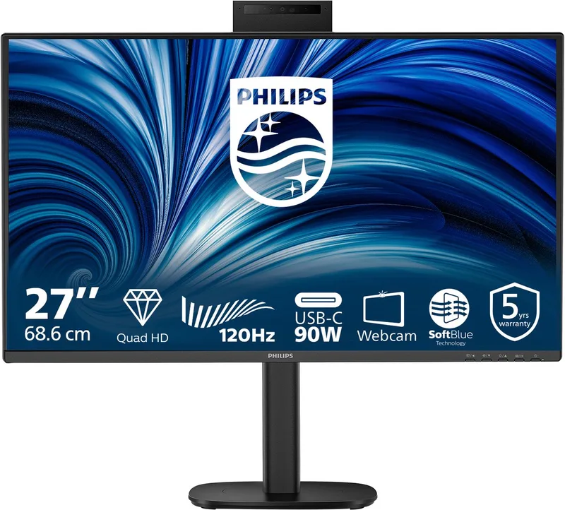 Philips 3000 series 27B2U3601H/00 computer monitor 68,6 cm (27) 2560 x 1440 Pixels Quad HD LCD by Philips, Black – cover