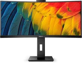 Philips 34B1U5600CH- Ultrawide Webcam Monitor - USB-C - RJ45 - 120hz - 34 inch van Philips – cover 1 van 2