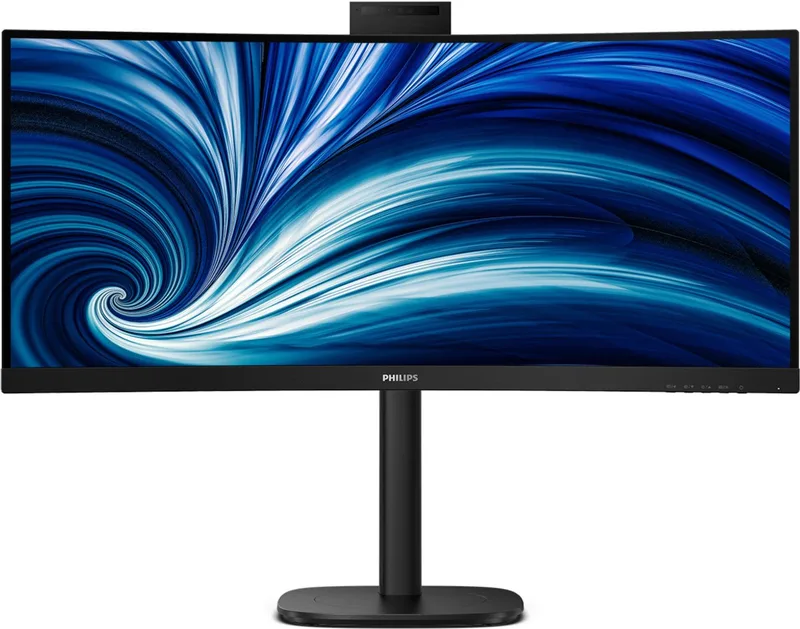 Philips 34B2U3600CH - 34 inch Ultrawide Curved QHD Business Monitor - USB-C 90W - RJ45 - Webcam - 120Hz - 5 jaar garantie van Philips – cover