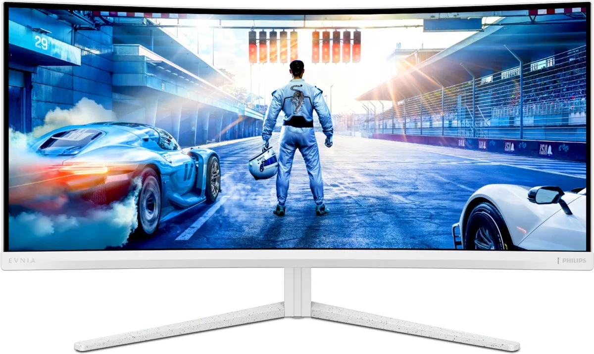 Philips 34M2C5601QA/00 computer monitor 86,4 cm (34") 3440 x 1440 Pixels by Philips, White – cover