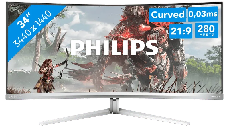 Philips 34M2C8600P QD-OLED Curved de Philips – jaquette