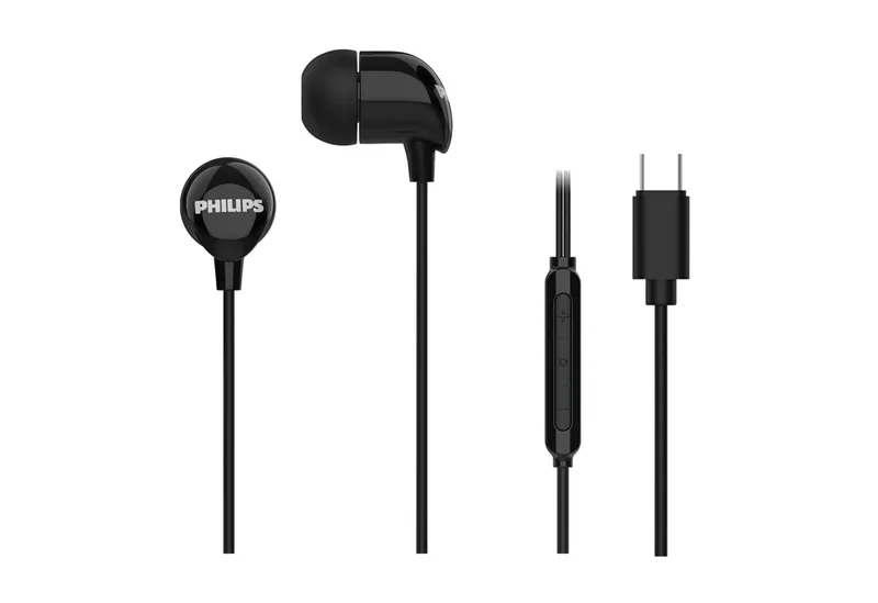 TAE2146BK In-Ear-Kopfhörer (Clear Sound, Dynamische Bässe, Integriertes Mikrofon, USB-C, Schwarz) de Philips – jaquette