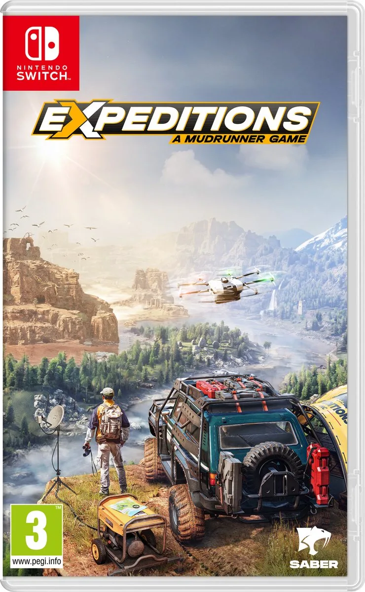 Expeditions: A Mudrunner Game de Plaion, Nintendo Switch – jaquette