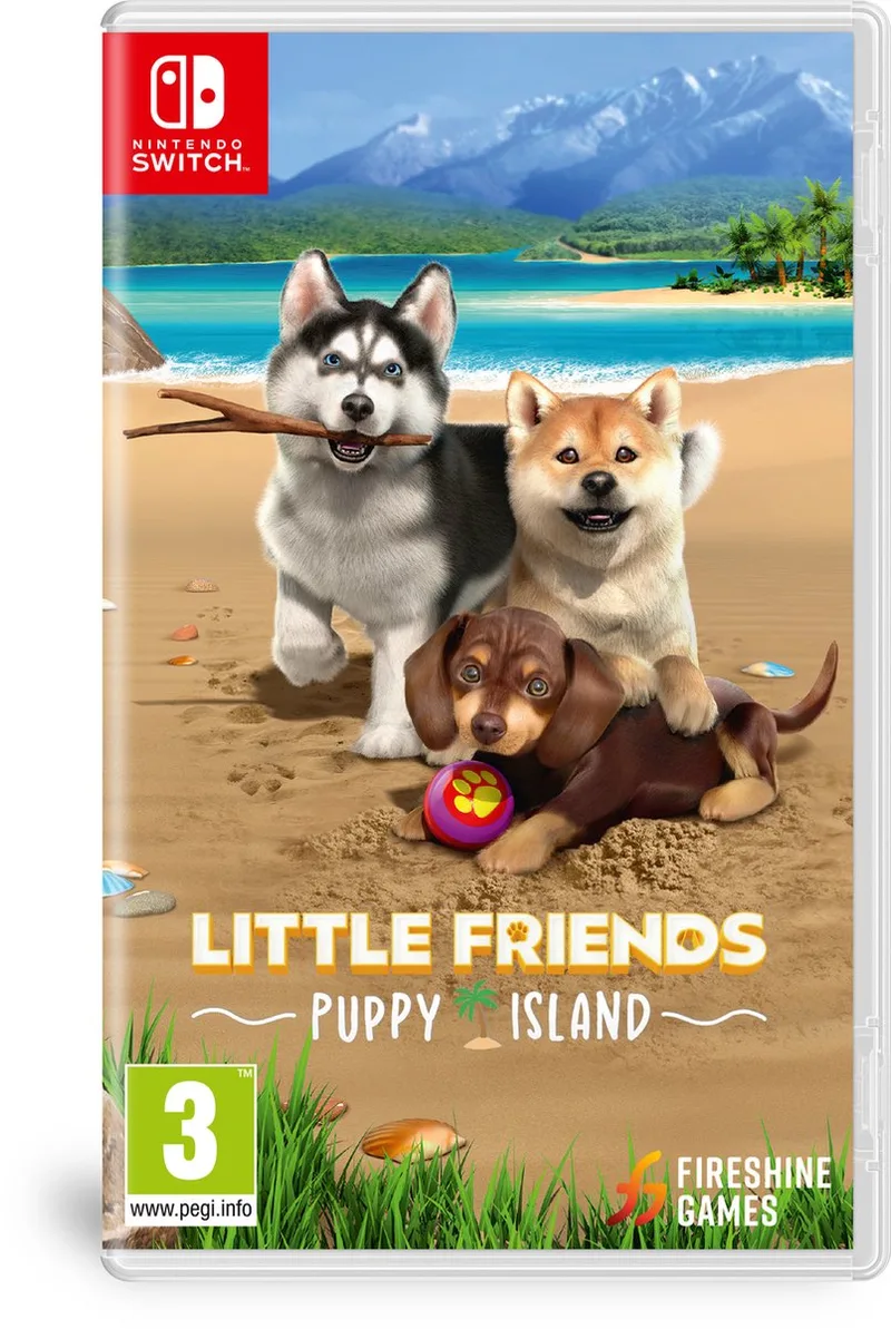 Little Friends: Puppy Island van Plaion, Nintendo Switch – cover