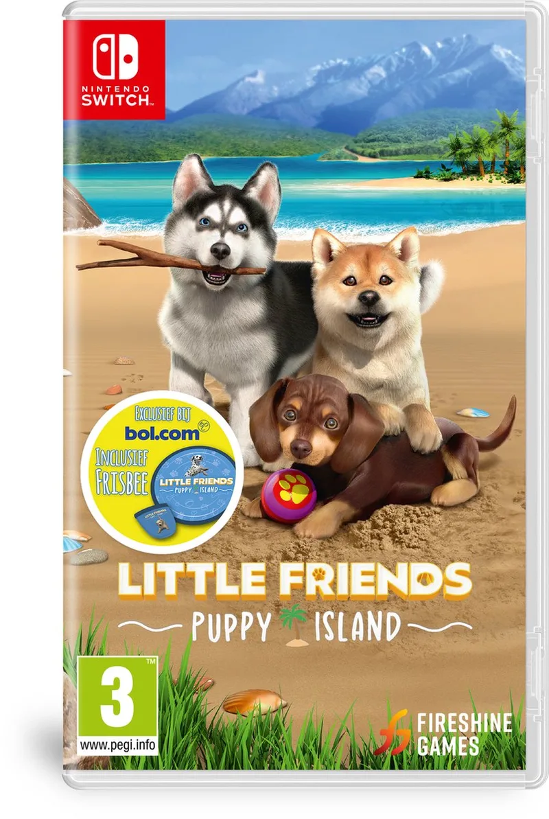 Little Friends: Puppy Island - Nintendo Switch - inclusief frisbee van Plaion, Nintendo Switch – cover