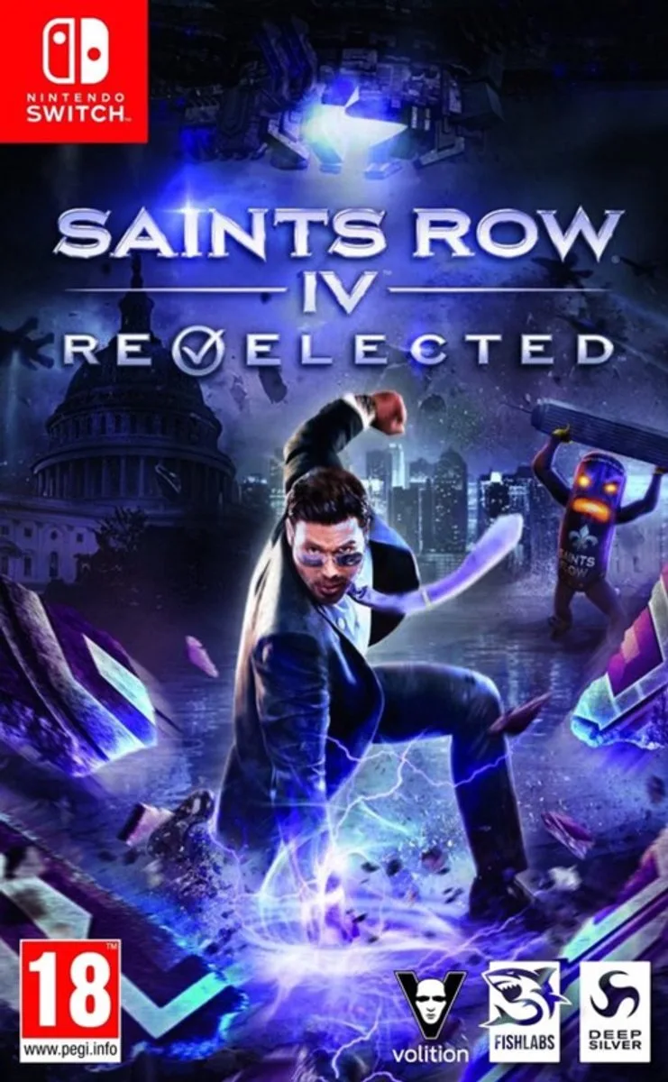 Saints Row IV Re-Elected, Nintendo Switch, Multiplayer modus, M (Volwassen) van Plaion, Nintendo Switch – cover